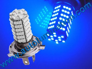 H4 9003 P43 120 Blue Led Headlight Bulb Running Fog Light  