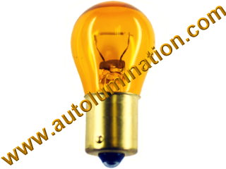 1295 Ba15s 37.5 Watt Halogen Reverse Light Xenon Natueal Amber Bulb