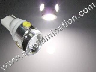 T10 Wedge Base, 194-168 LED Bulb COB 12V 1W 3000K(Warm White)