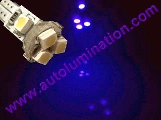 24 T6.5 T6-1.2 T2-1/4 5LED 3528 Bulbs Matrix Purple led bulbs