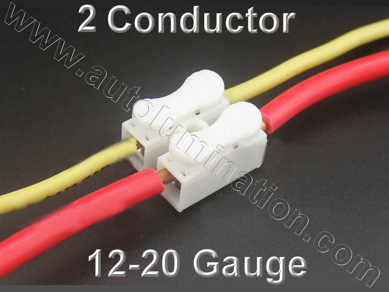 2 Conductor Way Wire Spring Quick  Connector