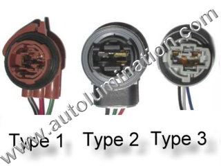 3-Wire; Replaces 88860463 APDTY 96922 Headlight Bulb Electrical Socket Wiring Pigtail Connector Fits Standard Halogen 9004 & 9007 Bulbs On Models Listed In The Compatibility Chart 