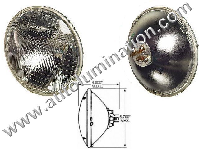 H4000 H4040 H5506 H5006 H5009 4000 4040 4420 5506 5006 5009 Halogen Sealed Beam Conversions Headlight