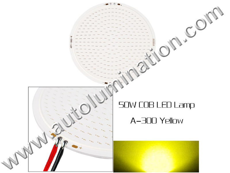 50 watt COB LED Board 110mm Amber