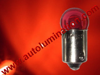 LIONEL 14 VOLT 1449 BULB RED TRANSLUCENT SMALL GLOBE SCREW BASE 2 BULBS FOR 154 