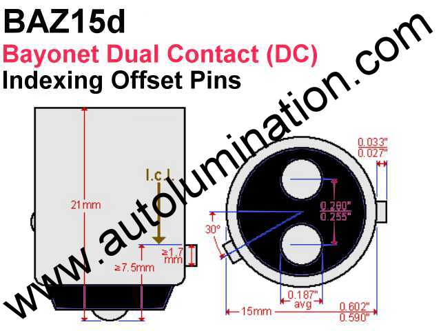 P21/4W Off-Set Dual Filament Light Bulb For BMW Mercedes Audi 