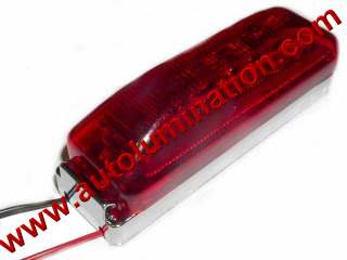 Truck Trailer RV Clearance Side Marker Submersible Red 12 Led Light