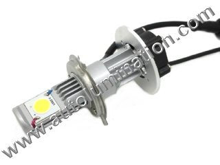H4 P43t 6000K Super White 50 Watt Cree LED High Powered Headlight Bulb
