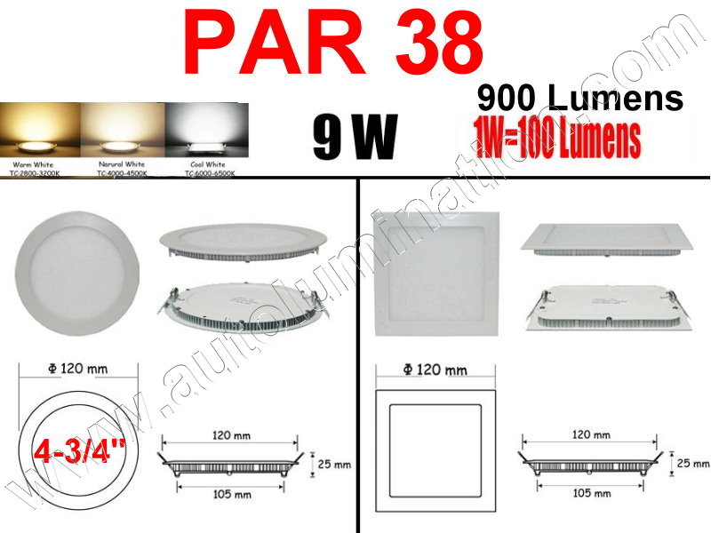 Cree Recessed Led Ceiling Panel Down Lights PAR 38