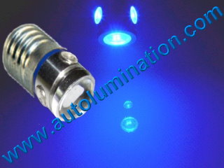 1449 E10 Screw Base Bulb 52, 258, 428, 432, 1446, 1447 3 Watt Cree Led Side Marker License Plate Bulb