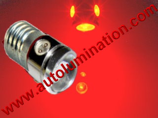 1449 E10 Screw Base Bulb 52, 258, 428, 432, 1446, 1447 3 Watt Cree Led Side Marker License Plate Bulb
