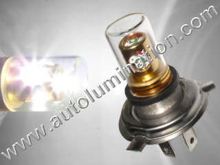 H4 9004 P43t 6000K Super White LED Cree 24 watt High Powered Headlight Bulb
