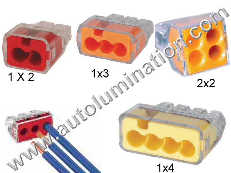Ideal Wago Quick Splice Clamp Wire Terminal Block Connector 12 - 20 AWG Gauge Wires.