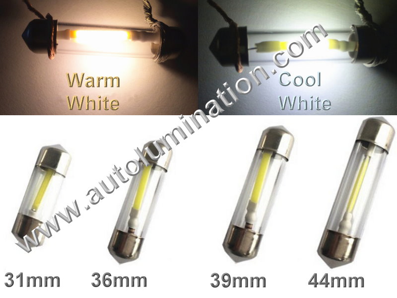 6x 34mm 16 SMD White LED Panel Interior Replacement Dome Light Lamp Festoon Bulb 