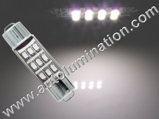 #211-2 212-2 212 211-2LL 214-2 578 T-3 FESTOON BULB DOUBLE END CAP BASE - 9SMT Led  T-3 Festoon,  Double End Cap Base,  #211-2 