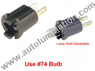 Instrument Panel Light T17 T1 1/2 Wedge Bi Pin Socket Bulb Holder 