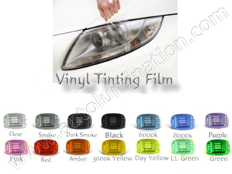 3 x A4 sheets Dark Smoke Headlight Tinting Film for Fog Lights Tint Car Vinyl 